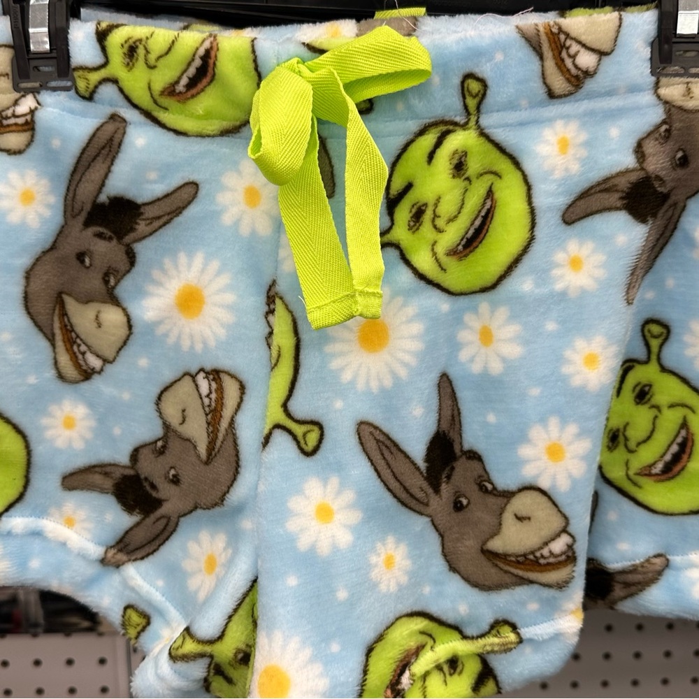 Shrek Themed Women's Athletic Shorts - Blue and Green